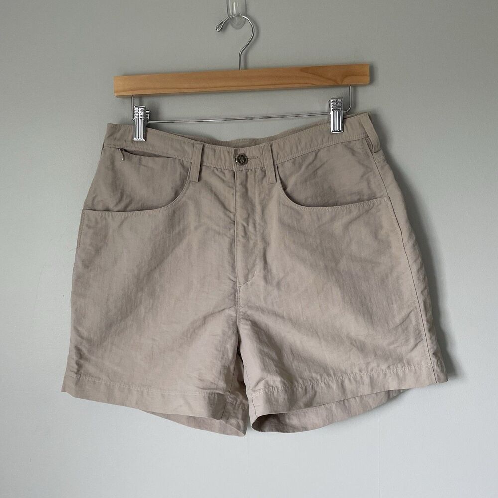 The North Face Vtg. Cargo Hiking Outdoor Shorts Gorpcore Tan Quick Dry Size 12
